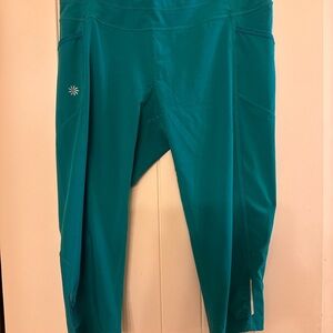 Teal Athleta Capri Leggings (hits right below the knee)